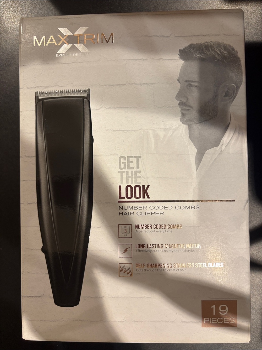 Black Number-Coded Combs Hair Clipper - Men Grooming